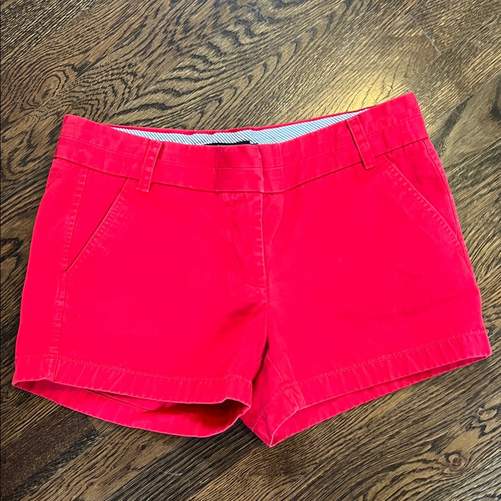 J. Crew Women's Vivid Red Bermudas